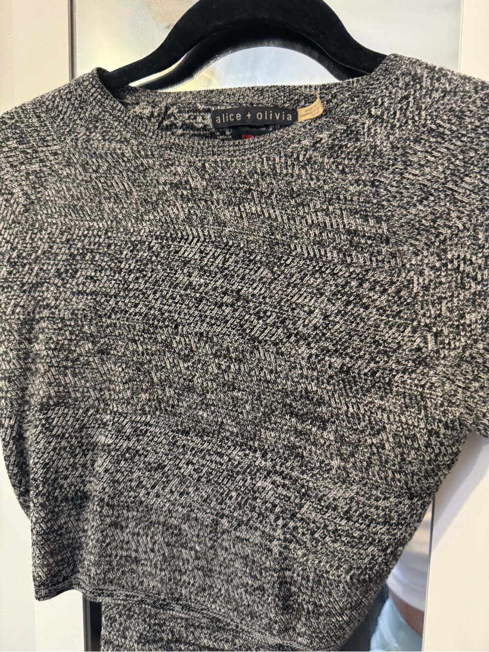 Alice + Olivia knit crop top and skirt set